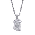 Jesus full zircon pendant
