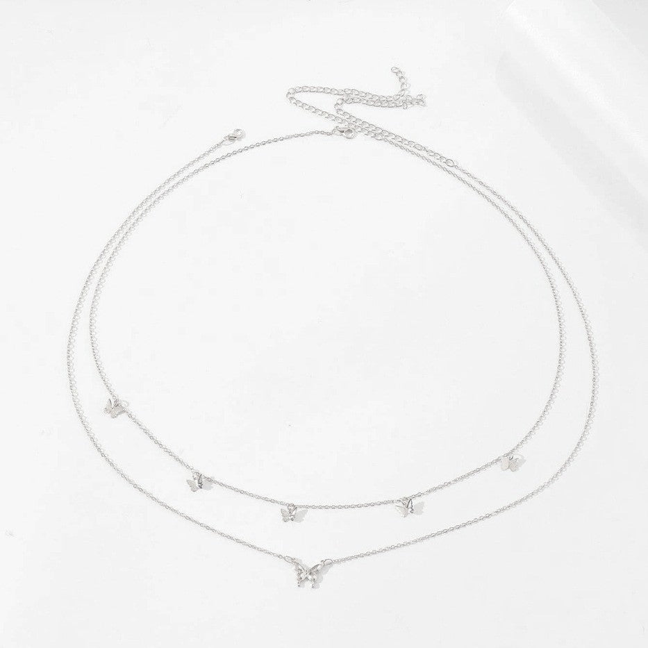 Women's Fashion Round Beads Chain Double-layer Waist Chain