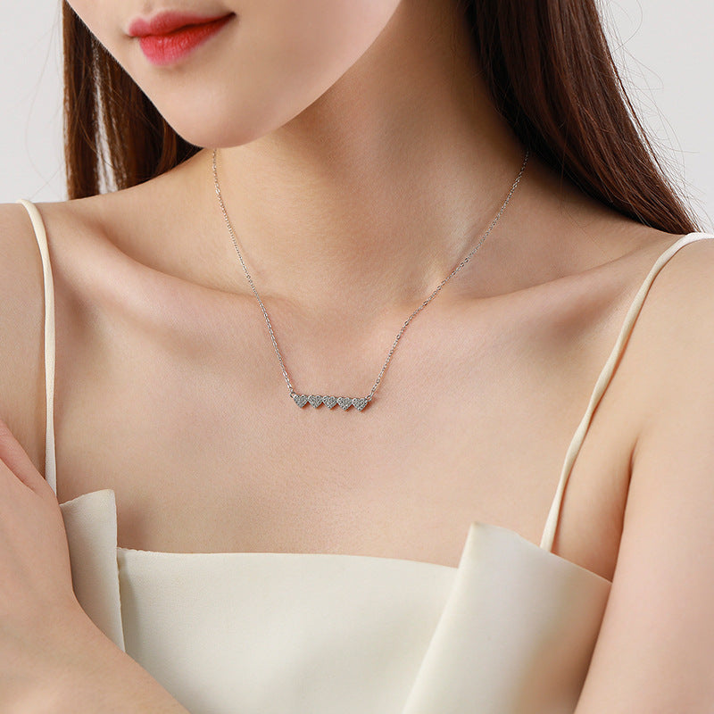 925 Sterling Silver Heart Pendant Necklace