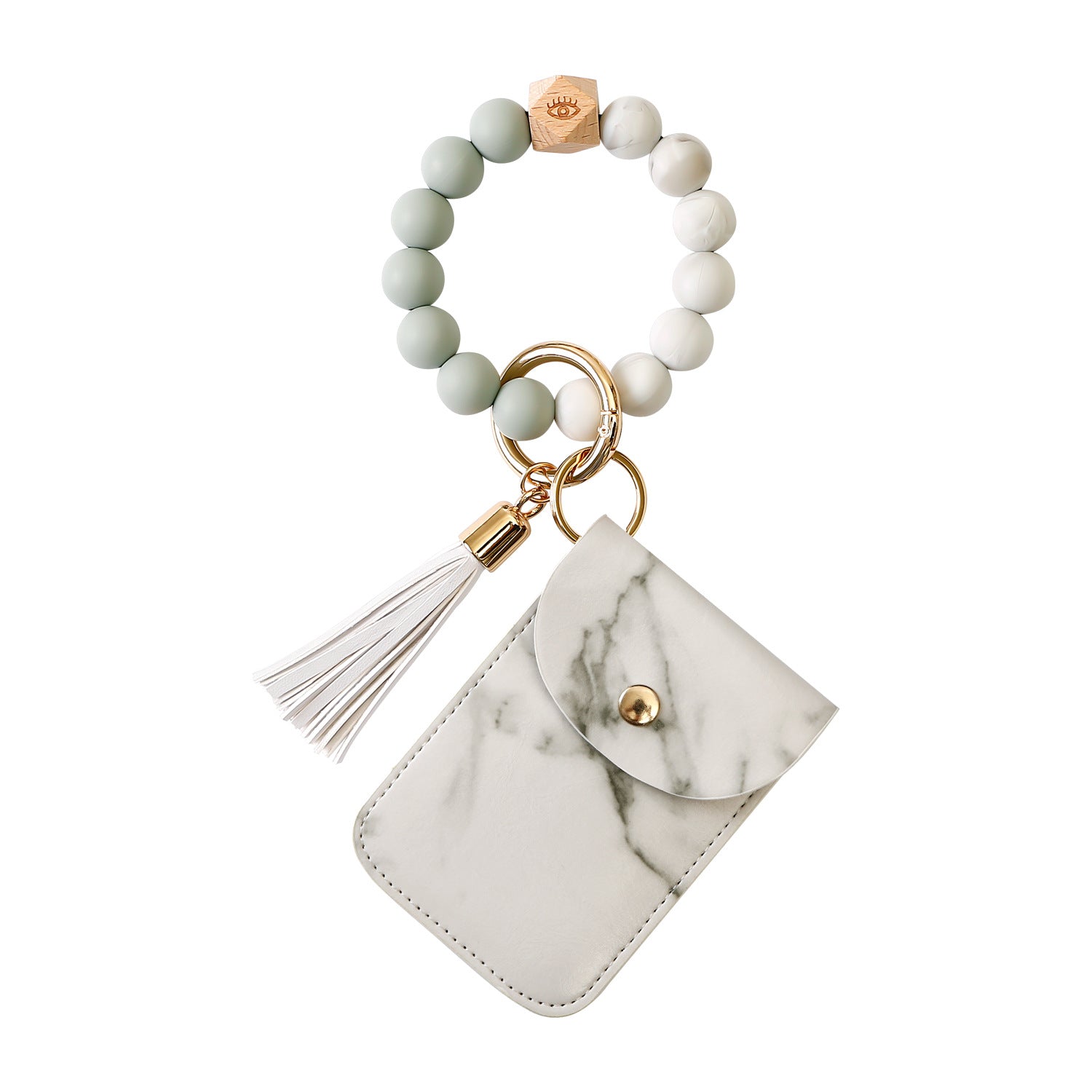 Silicone Bracelet Wrist Keychain Pendant