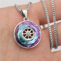 Fashion Compass Necklace Men Women Hip Hop
