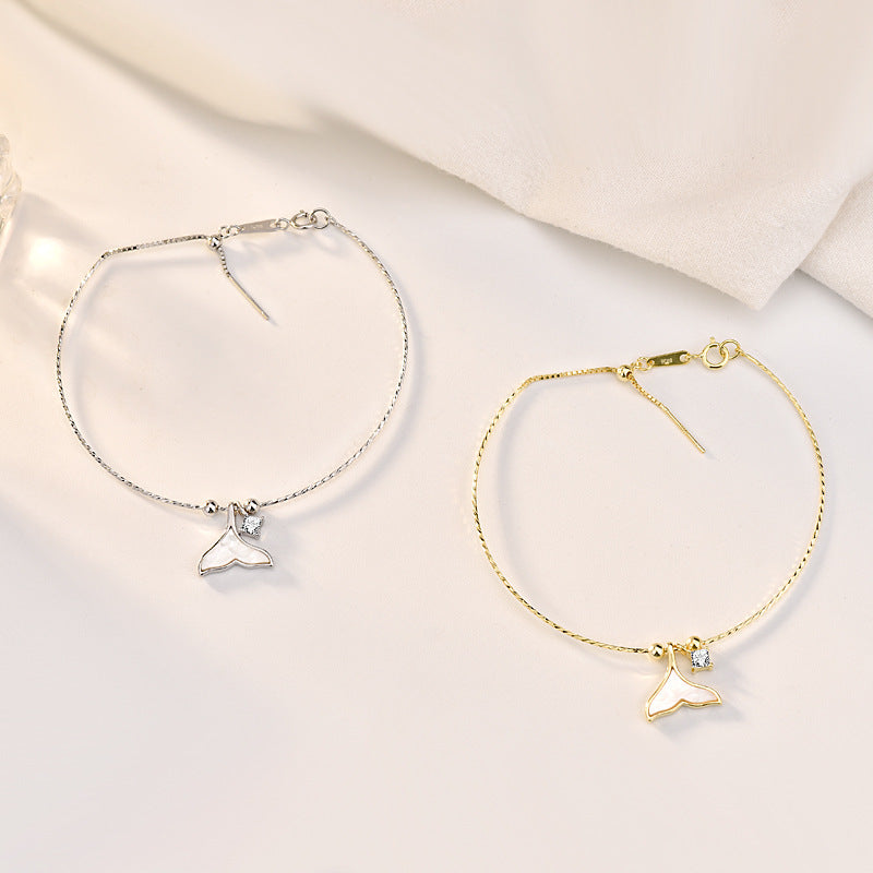 Damen Elegantes und Modisches Schlichtes Muschel-Fischschwanz-Armband