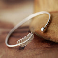S925 Sterling-Silber Blatt Armband
