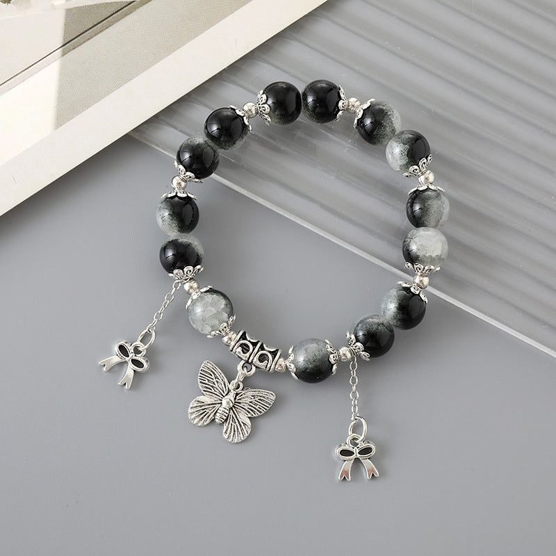 Pulsera de cristal elegante y combinable para mujer