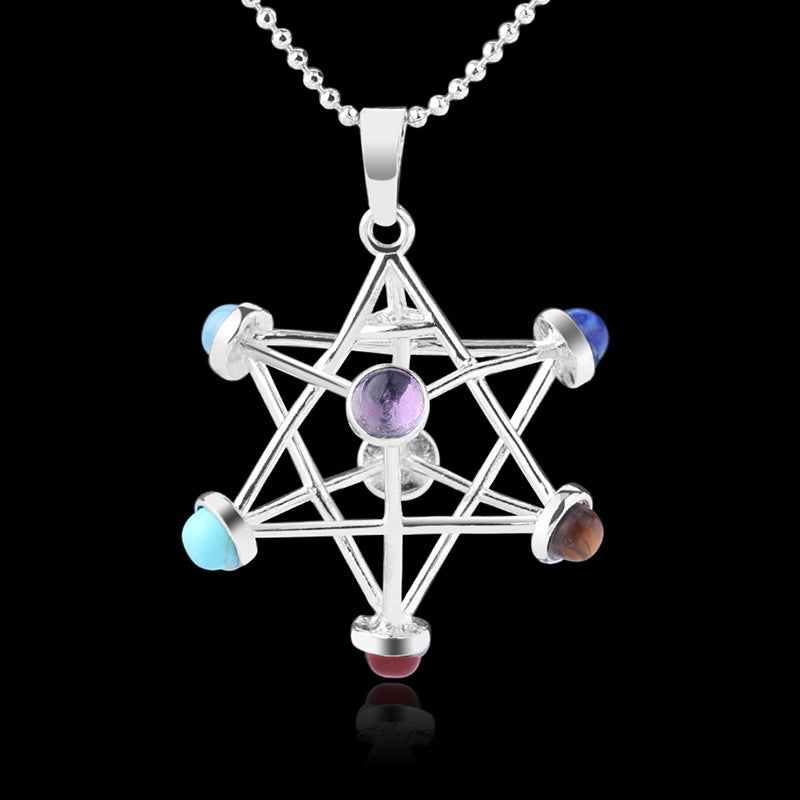 Geometric pendant necklace