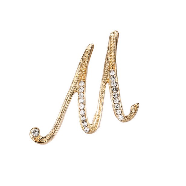 Mode Kleidung Accessoires 26 englische Alphabet Broschen