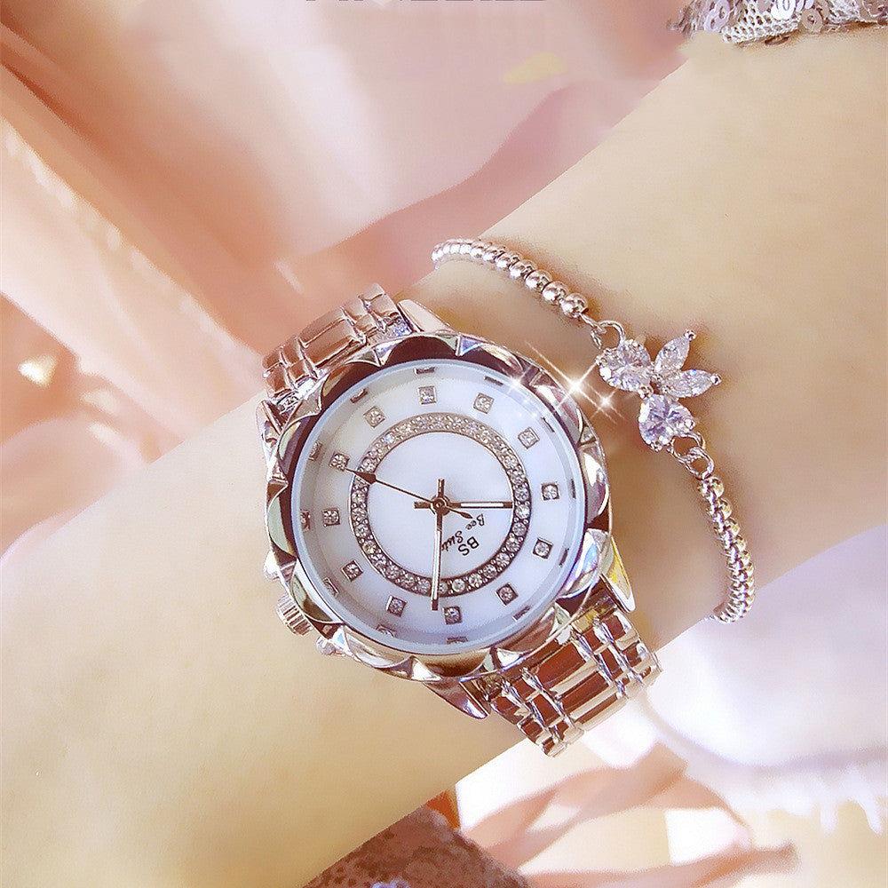 BS nuevo reloj de diamante para mujer