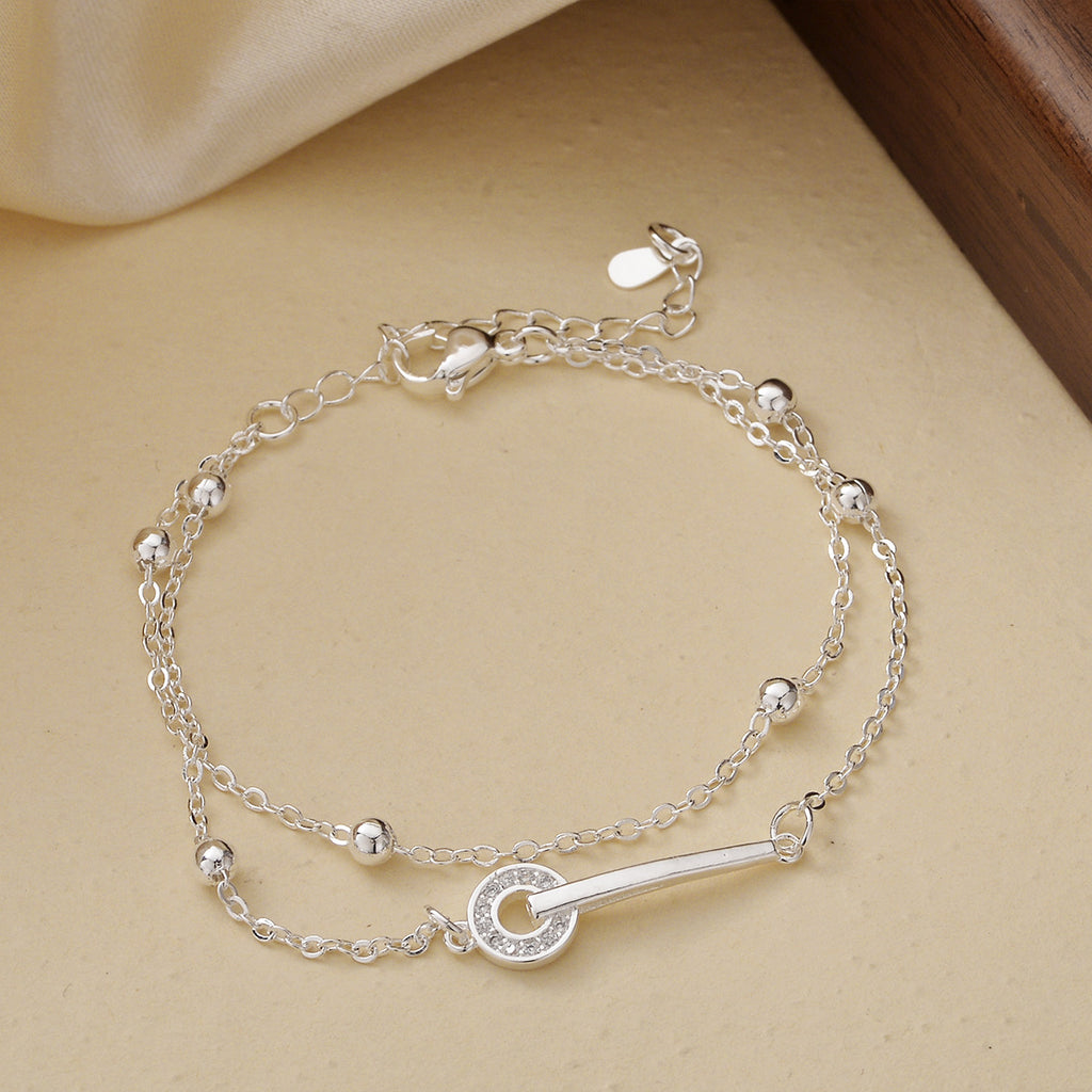 Doppellagiges Twin Ring Armband für Damen