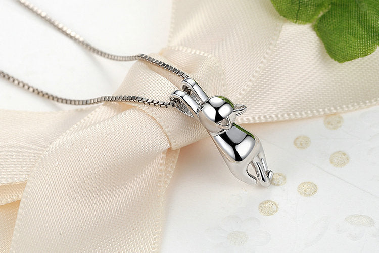 Niedliches Katzen-Schmuckset - Ring - Ohrringe - Halskette