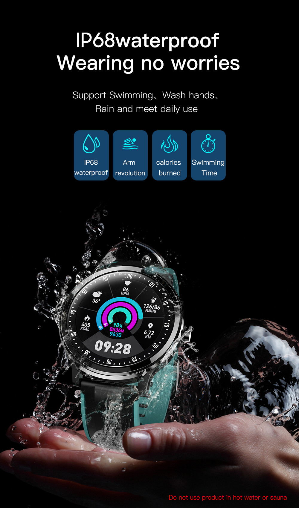 Neueste Smartwatch SN80 Modeuhr Fitnesstracker
