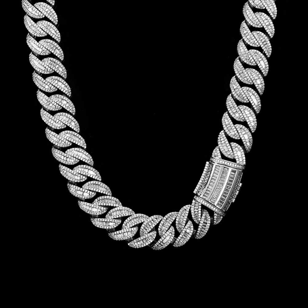 Hip Hop 15mm20mm Halskette Miami Schnalle Kubanische Kette Echt Vergoldet Armband