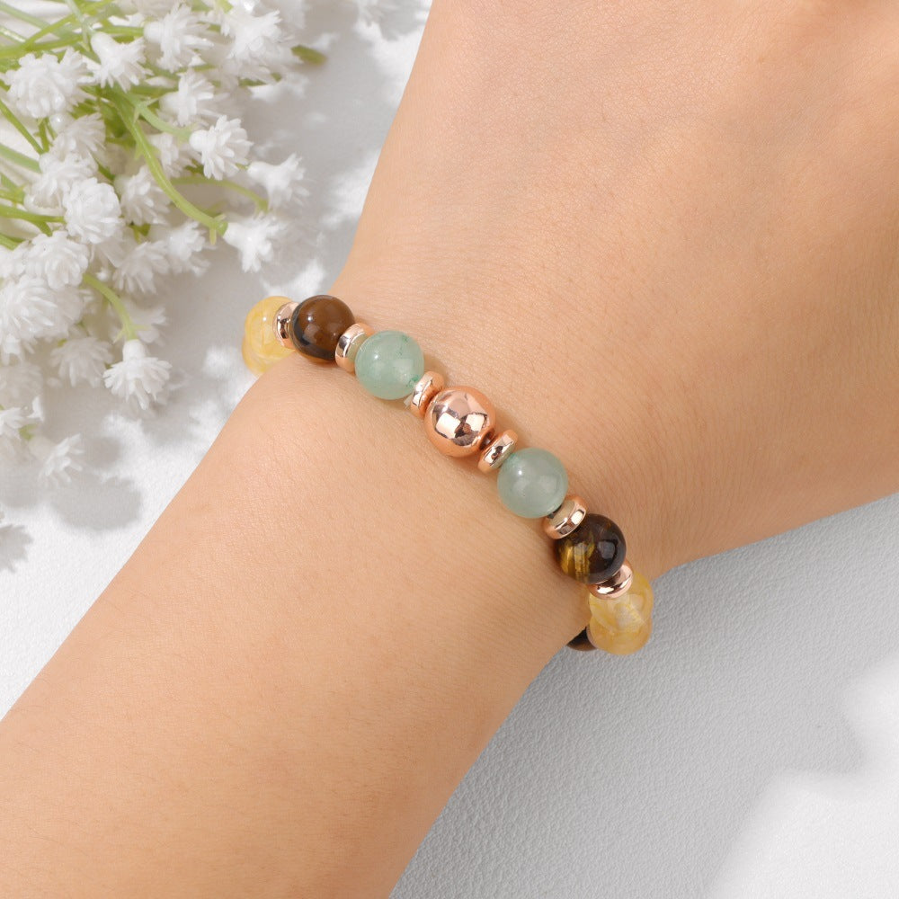 Steinperlen Herren- und Damenarmband Hämatit