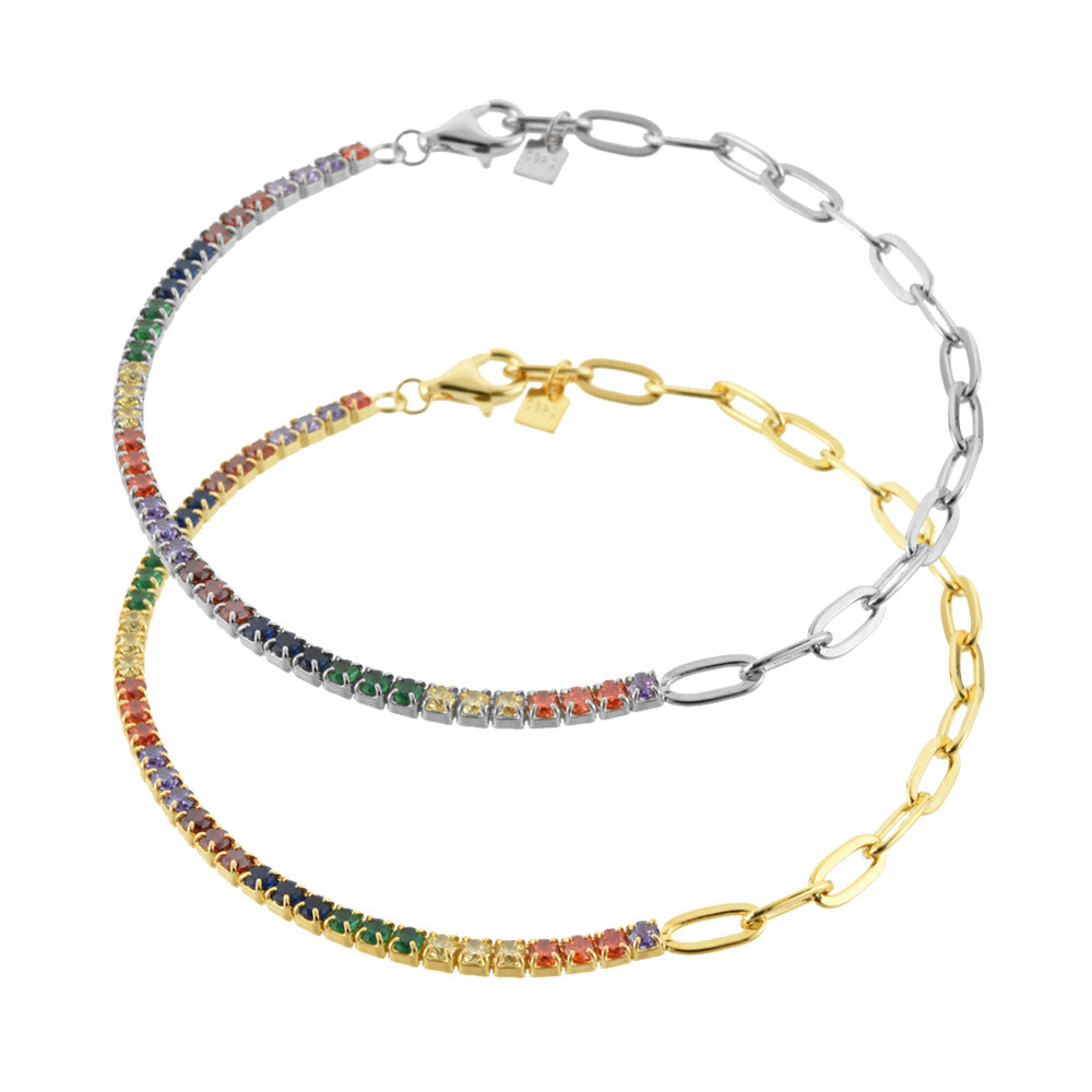 Pulsera de plata esterlina 925 S925 con textura de piedra ornamental simple que combina con todo