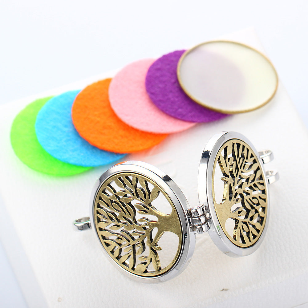Collar de aromaterapia con fase del Árbol de la Vida luminoso, caja para el canto de fragancias luminosas, collar divergente, venta directa del fabricante