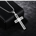 Collar de cruz para hombre, colgante de moda para hombre