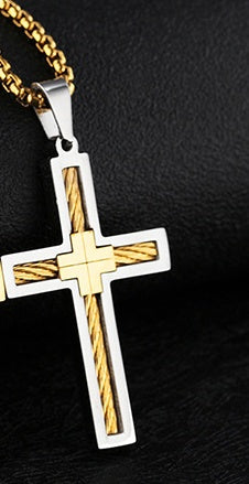 Kreuz Herren-Halskette Modischer Herren-Anhänger