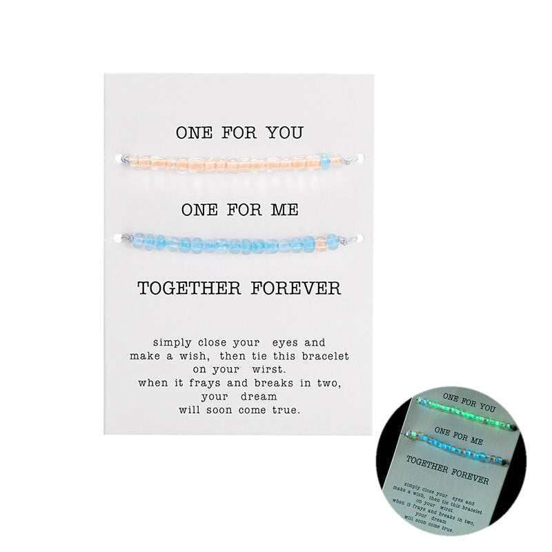 Fashion Personality Color Luminous Beads Bracelet