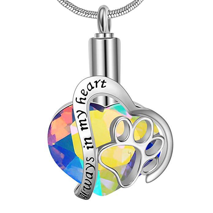 Crystal Necklace Commemorates Loved Ones Jewelry Ashes