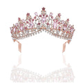Diadema barroca nupcial con diamantes de imitación para vestido de princesa