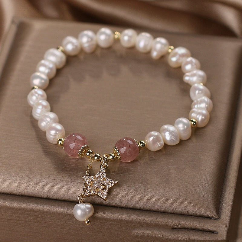 Pulsera de perlas naturales de agua dulce: lujo asequible y a la moda