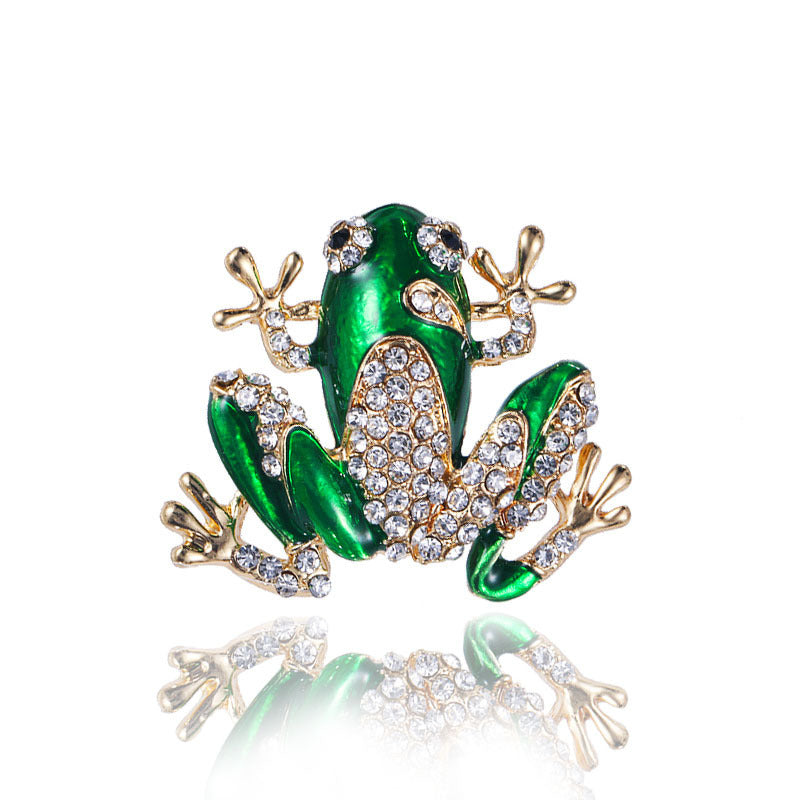 Broche de rana vintage