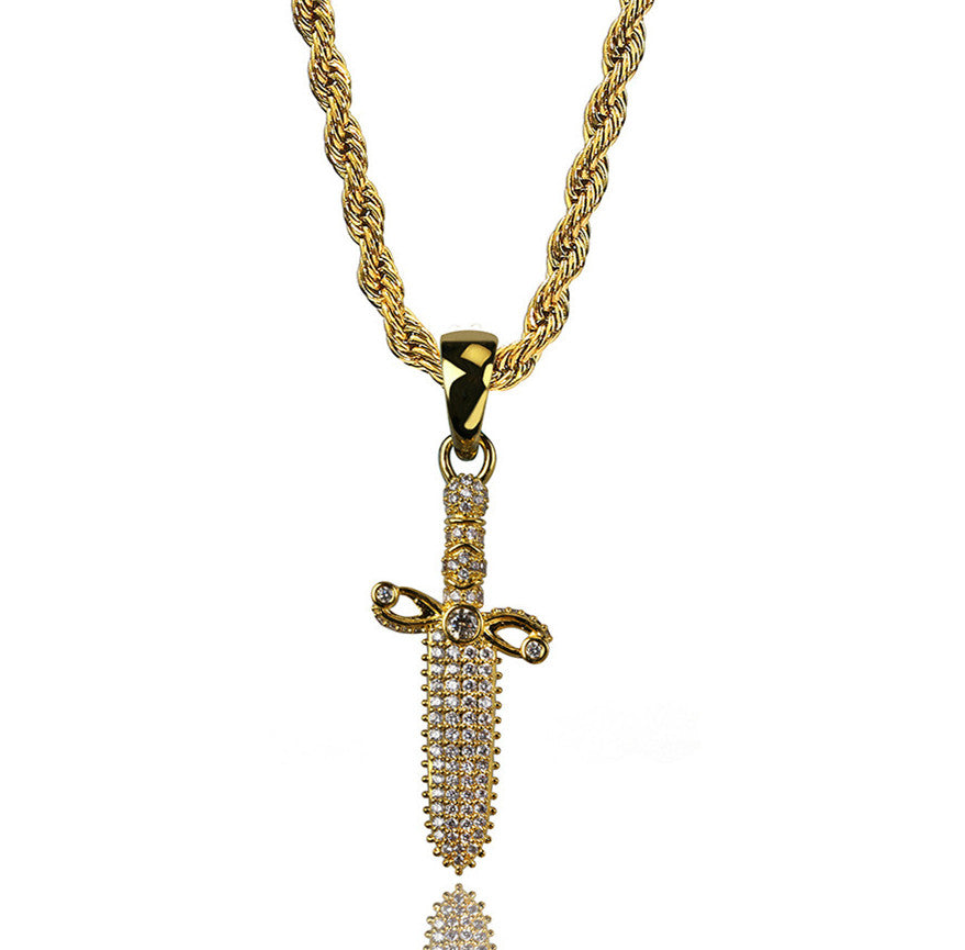 Colgante de collar de hip hop para hombre