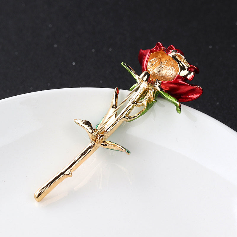 Broche de flor de rosa