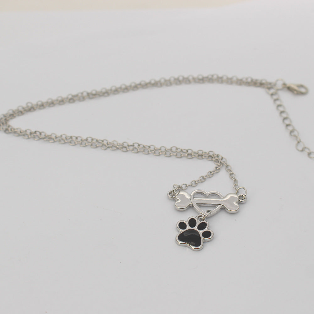 Collar de joyería para mascotas Bone Love