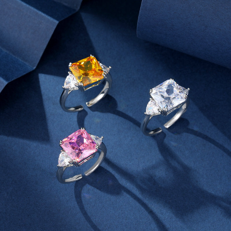 Moda Interés especial Temperamental Dedo índice Anillo de meñique Brillante