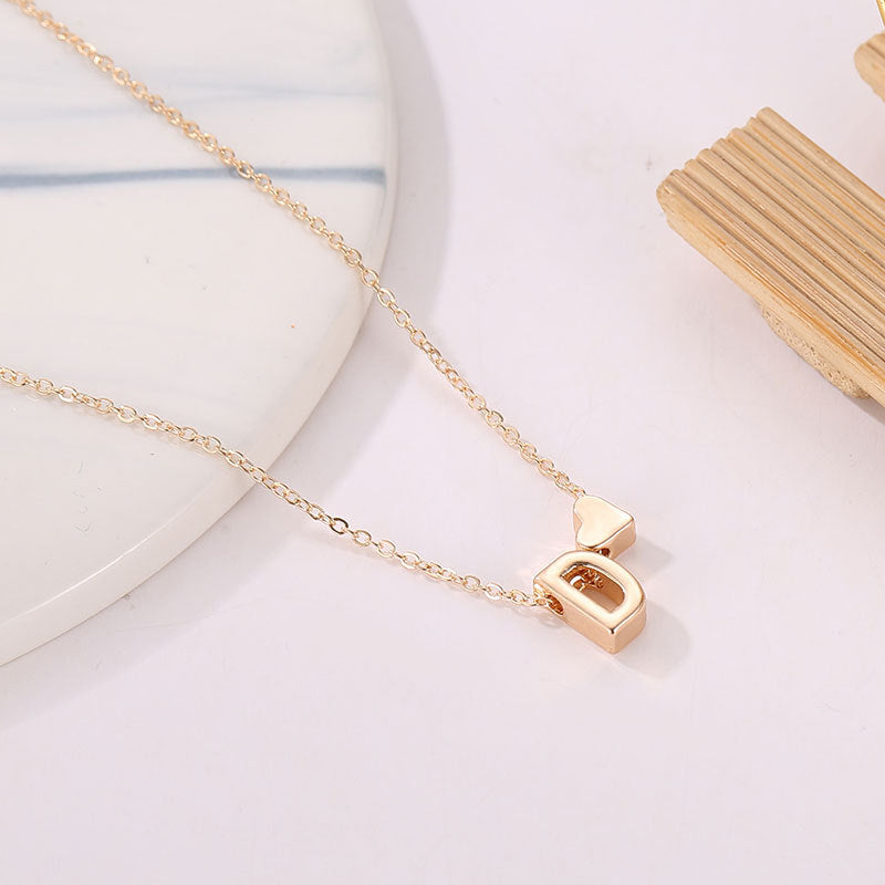 Fashion Exquisite Initial Gold And Silver Clavicle Chain