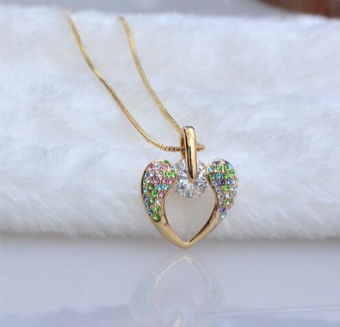 Kristallhalskette koreanischer kleiner Schmuck