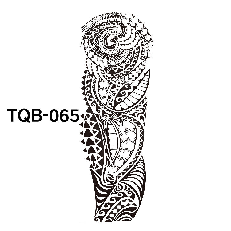 Pegatina de tatuaje impermeable de brazo completo