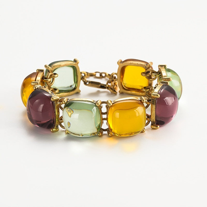 Armband Türkis Vintage Antik Farbige Glasur