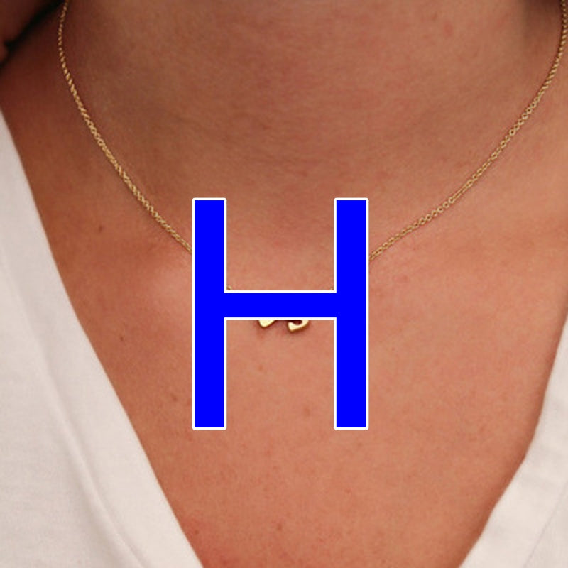 Fashion Exquisite Initial Gold And Silver Clavicle Chain