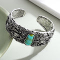 Pulsera de mariposa de turquesa chapada en aleación para hombre