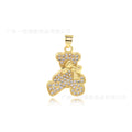 Llavero de coche de diamante de agua, zodiaco, perro pequeño, para mujer, Han