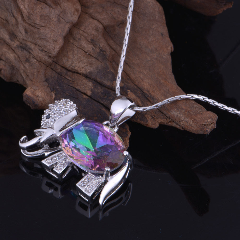 Elefant Edelstein-Set Bunter Schmuck