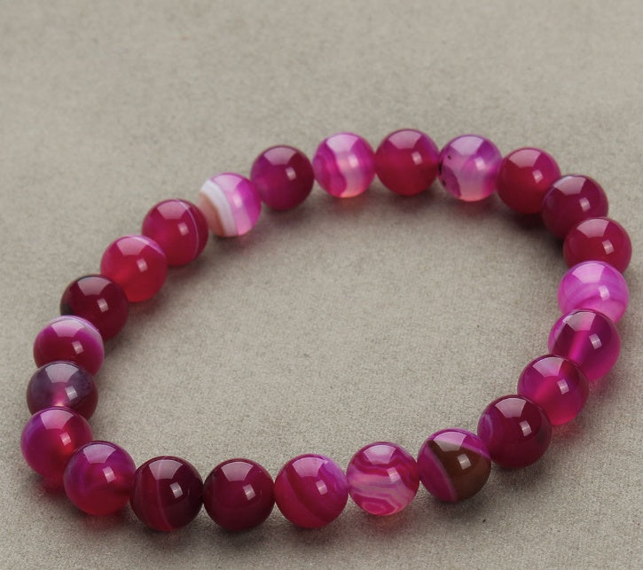 Pulsera de cuentas redondas de piedra arenisca azul aventurina