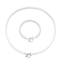 Pearl Chain Bracelet And Necklace Set