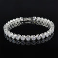 Simple Stylish Round Zircon White Adjustable Bracelet