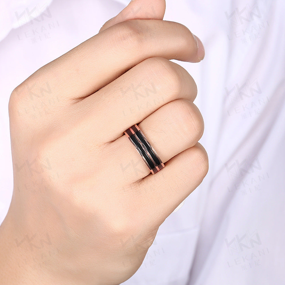 Anillo de hombre de titanio para joyería