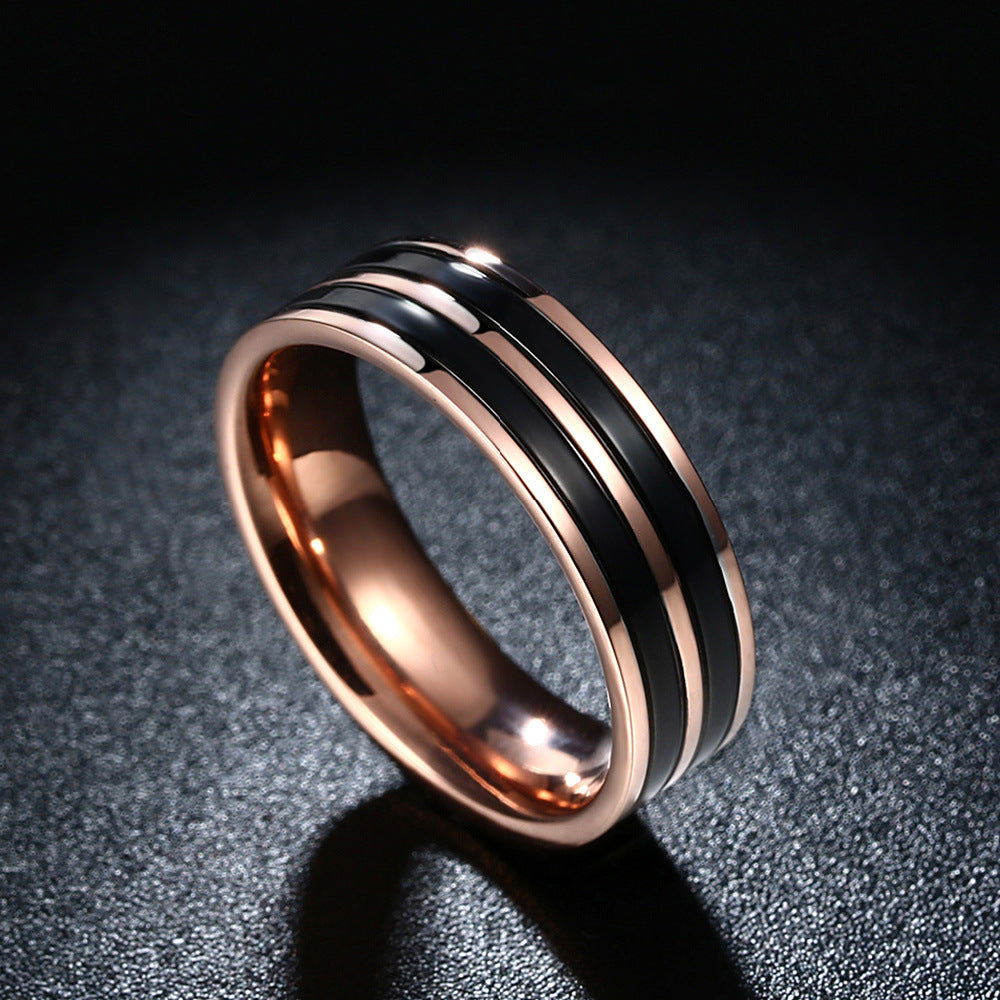 Anillo de hombre de titanio para joyería