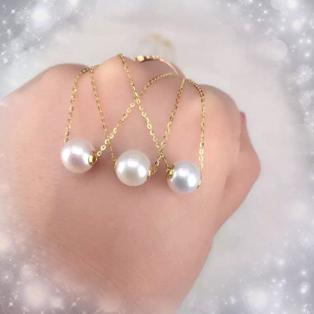 Collar de perlas para la clavícula