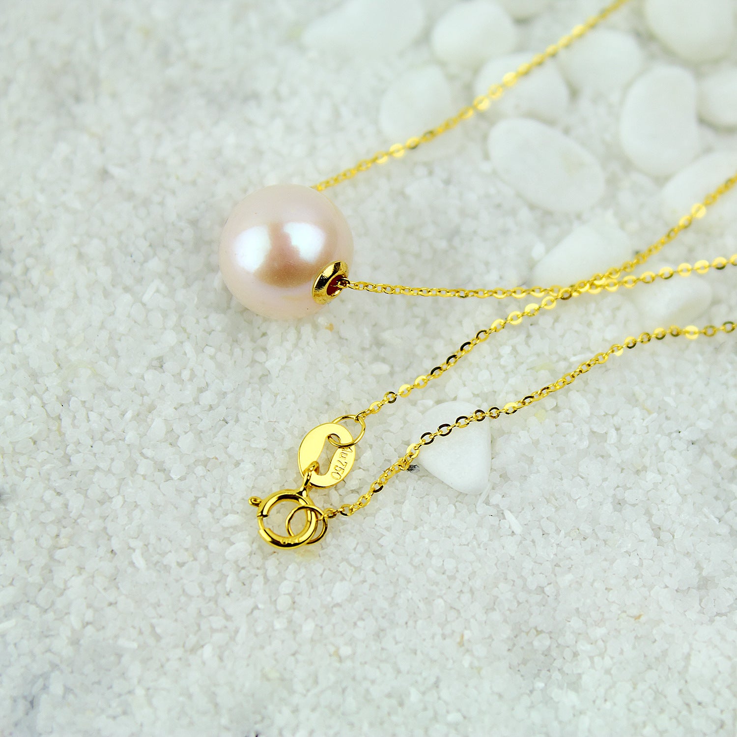 Collar de perlas para la clavícula