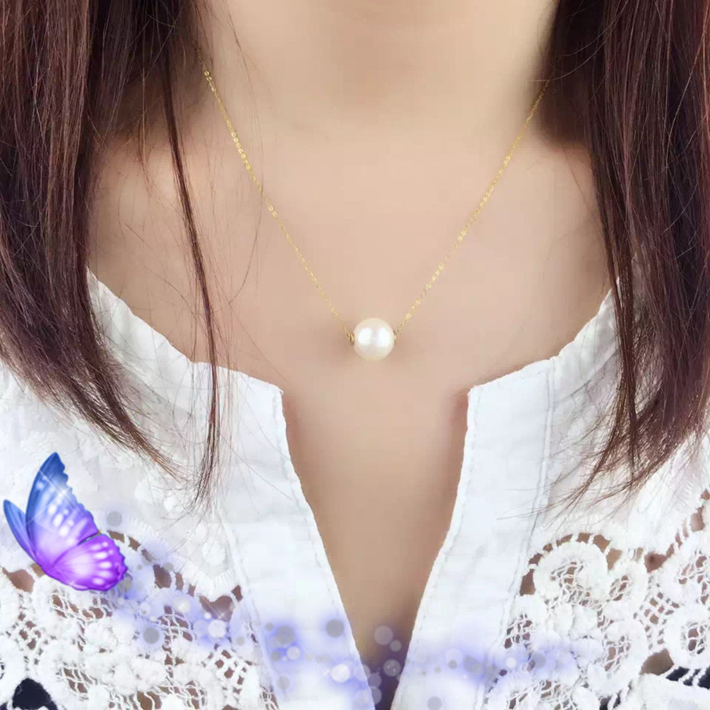 Collar de perlas para la clavícula