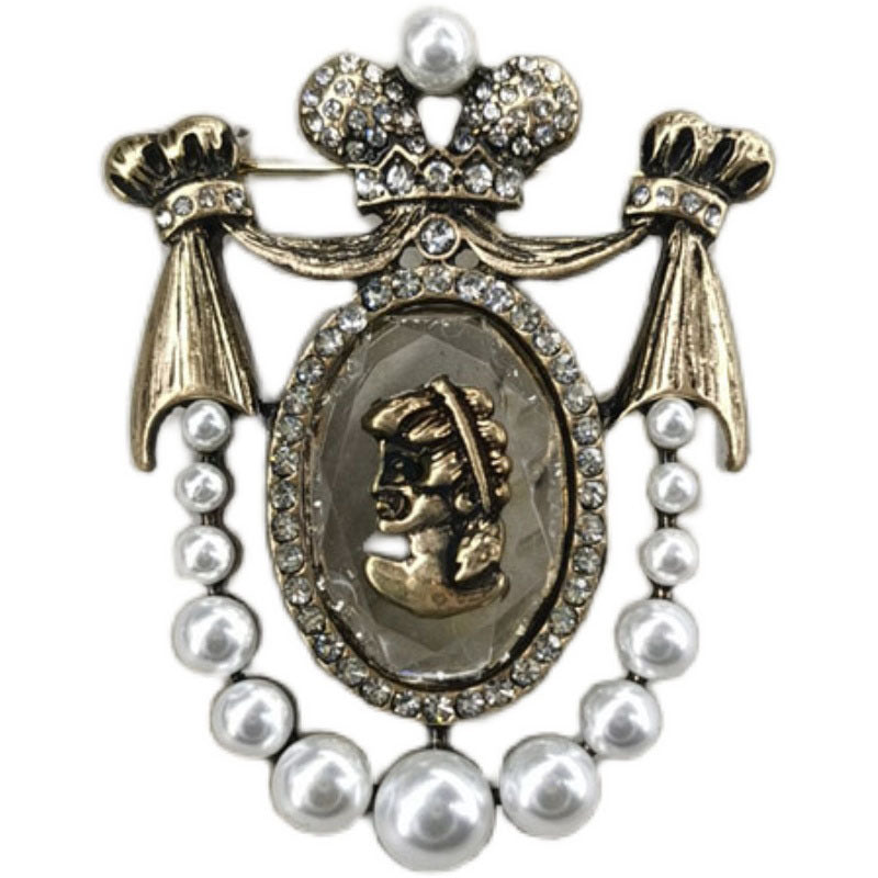 Hermoso corsé de perlas de joyería barroca vintage Nostalgia
