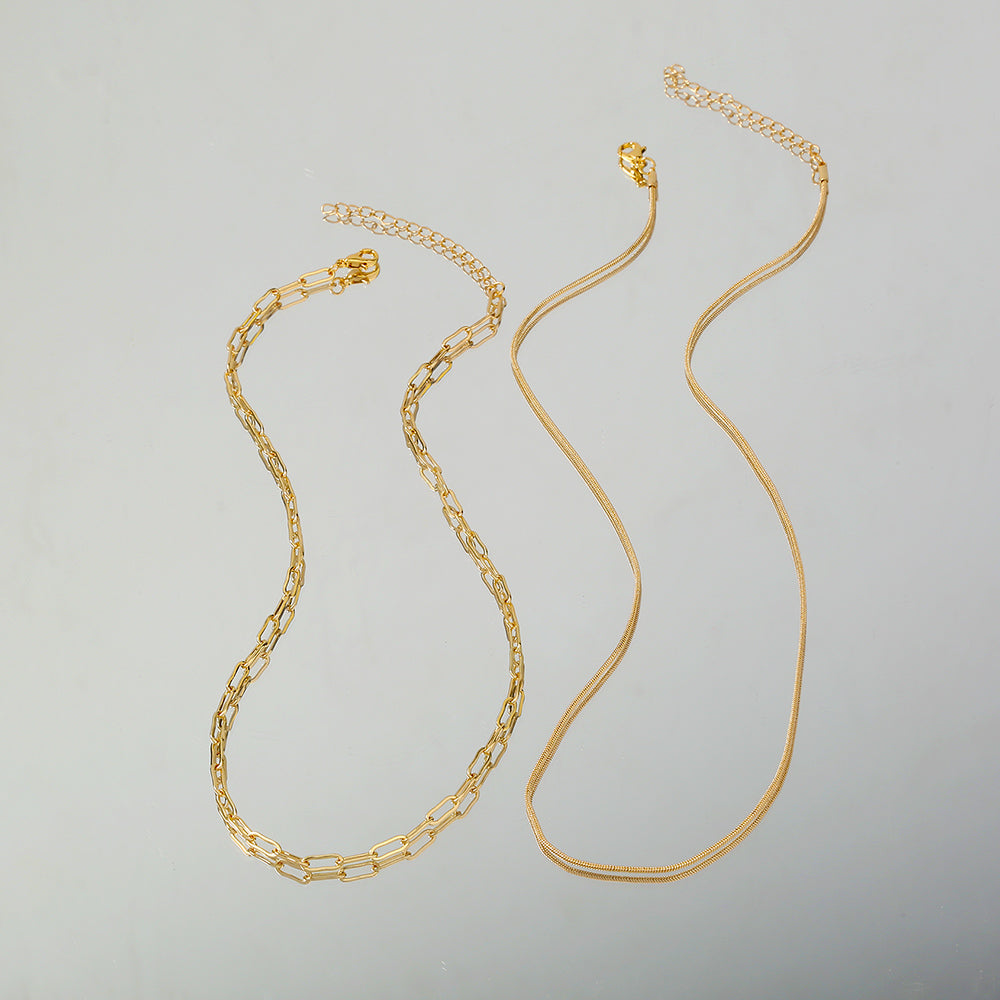 Fashion Personality New Copper Collarbone Necklace INS Woman