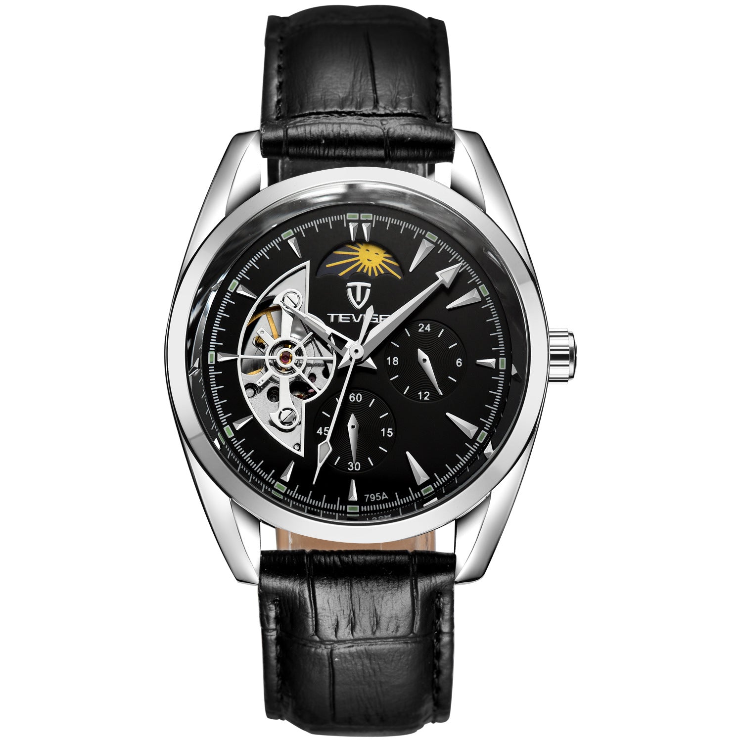 P Katwis Uhren Tourbillon Uhren Männer durchbrechen das Ende der Sterne wasserdichte mechanische Automatikuhren