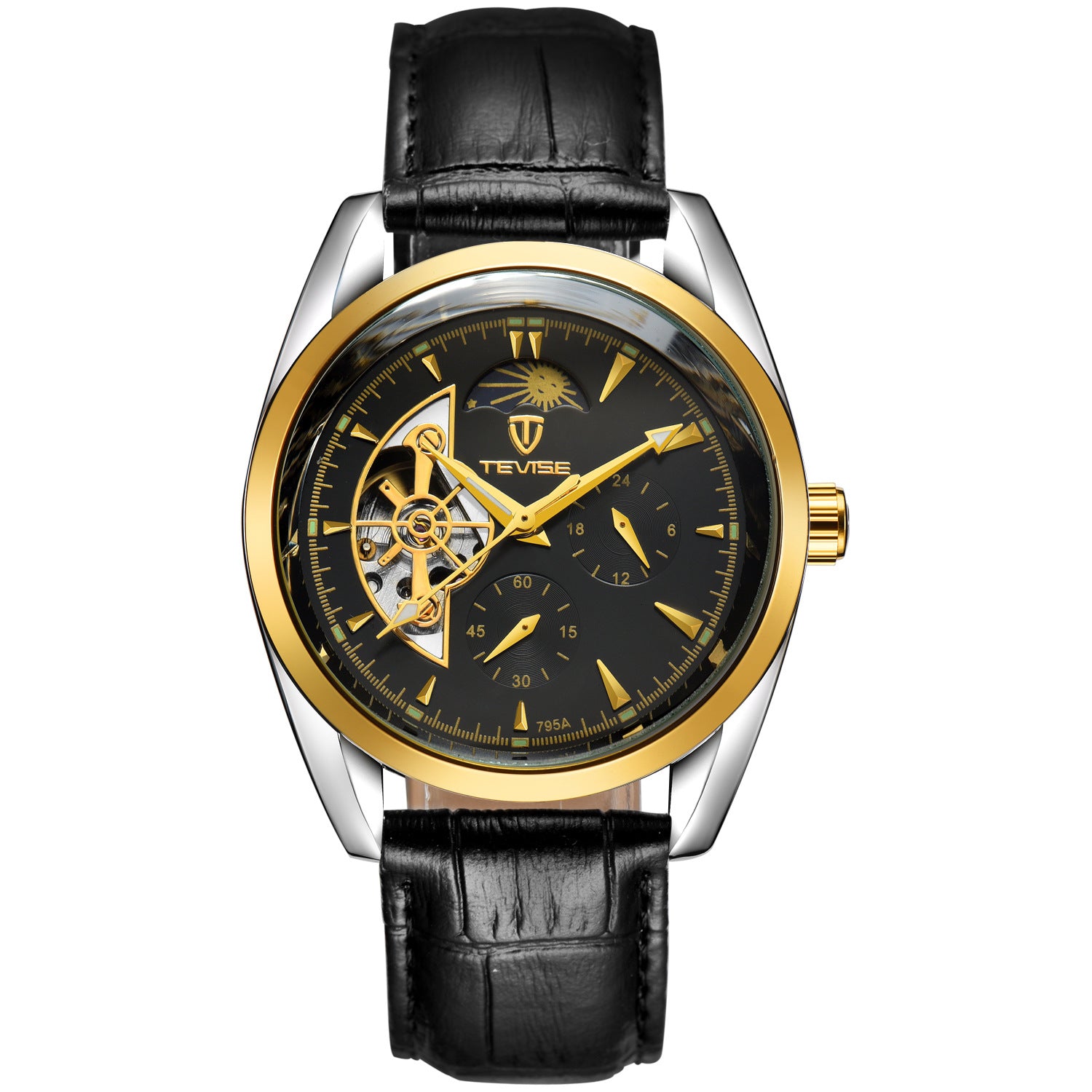 P Katwis Uhren Tourbillon Uhren Männer durchbrechen das Ende der Sterne wasserdichte mechanische Automatikuhren