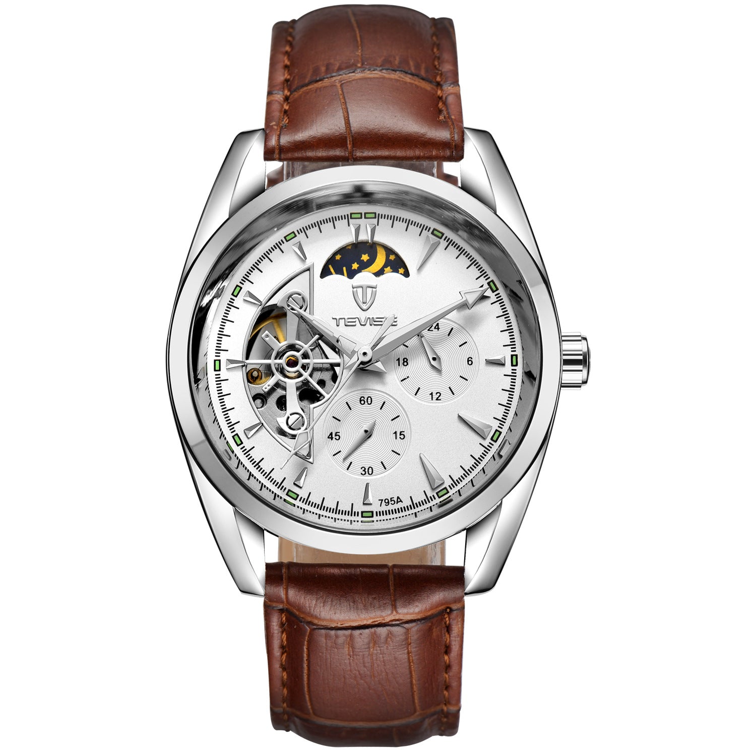P Katwis Uhren Tourbillon Uhren Männer durchbrechen das Ende der Sterne wasserdichte mechanische Automatikuhren